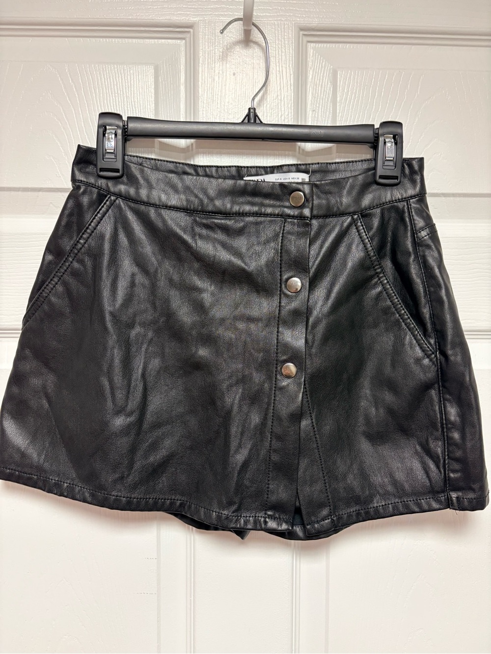 Zara Faux Leather Skort